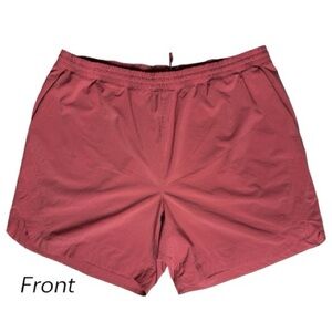 Peloton Men’s Velocity Athletic Shorts Salmon  XXL Lined Quick Dry Workout EUC